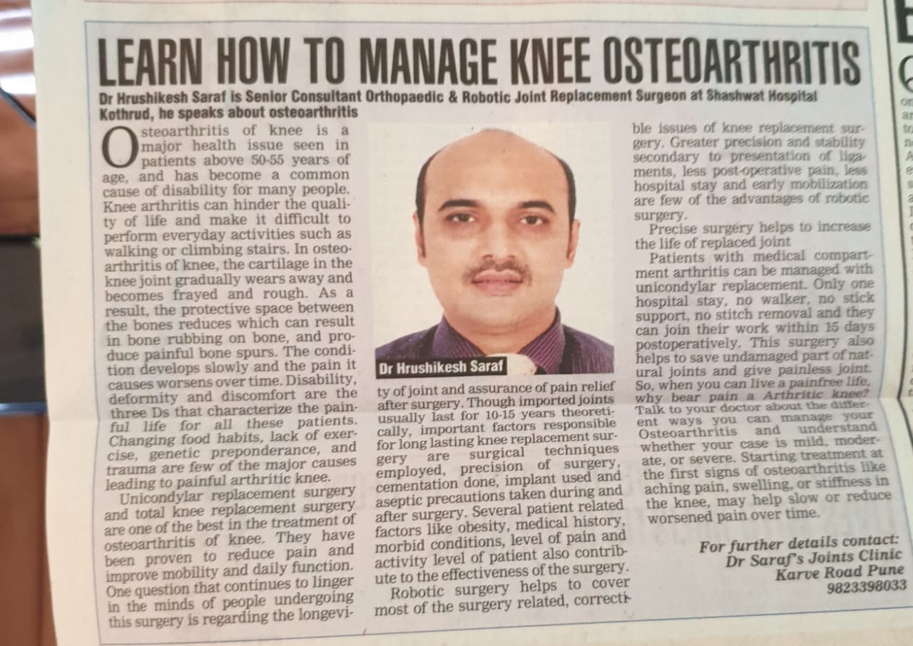 Knee Osteporosis- Dr Hrushikesh Saraf